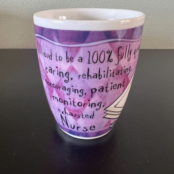 NURSES CALL THE SHOTS Novelty Porcelain Mug ~ History & Heraldry H & H - Picture 3 of 9